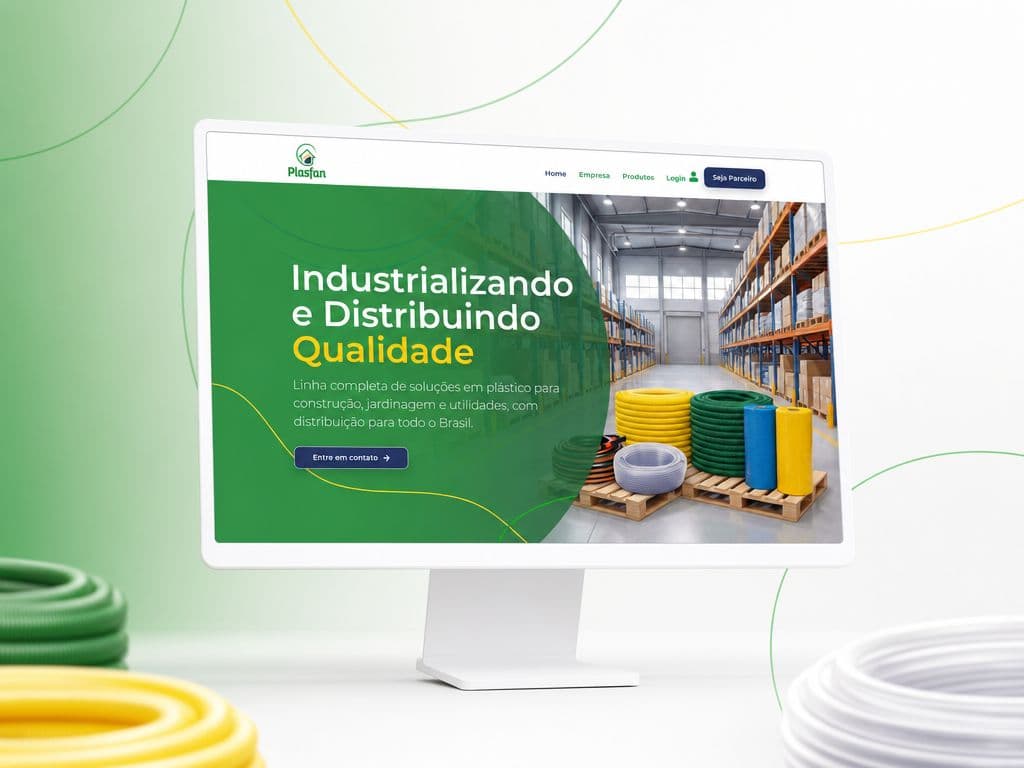 Site Plasfan — projeto entregue pela SELVA